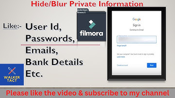 How to Blur Password / Private Information in Video | Video Me Password Blur Kaise Kare | Filmora 9