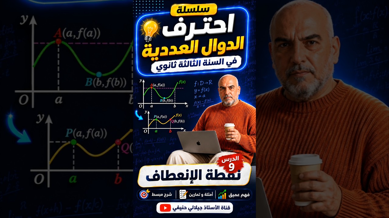 ما هي نقطة الإنعطاف و كيف نعينها #الأستاذ_جيلالي_حنيفي #bacdz