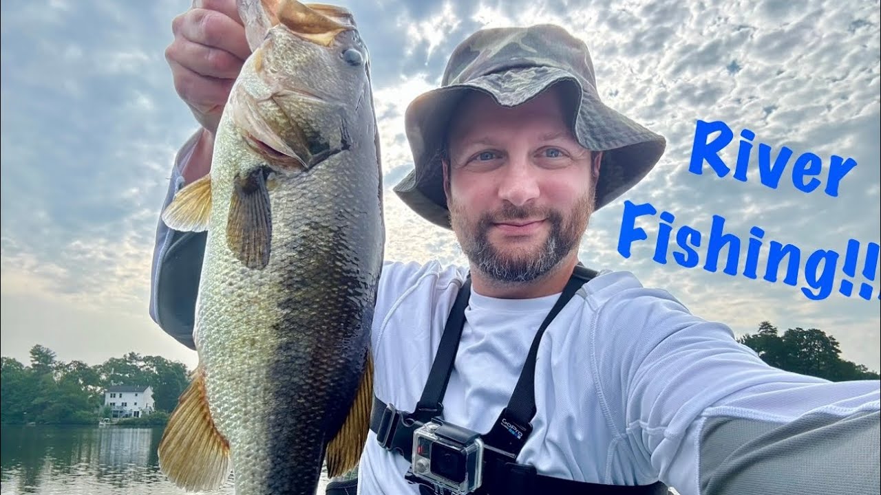 RIVER FISHING for LARGEMOUTH BASS!
