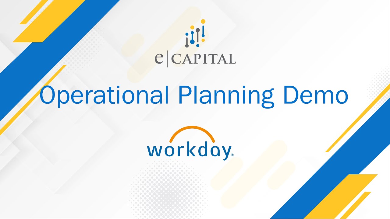 Workday Adaptive  |  Operational Planning Demo