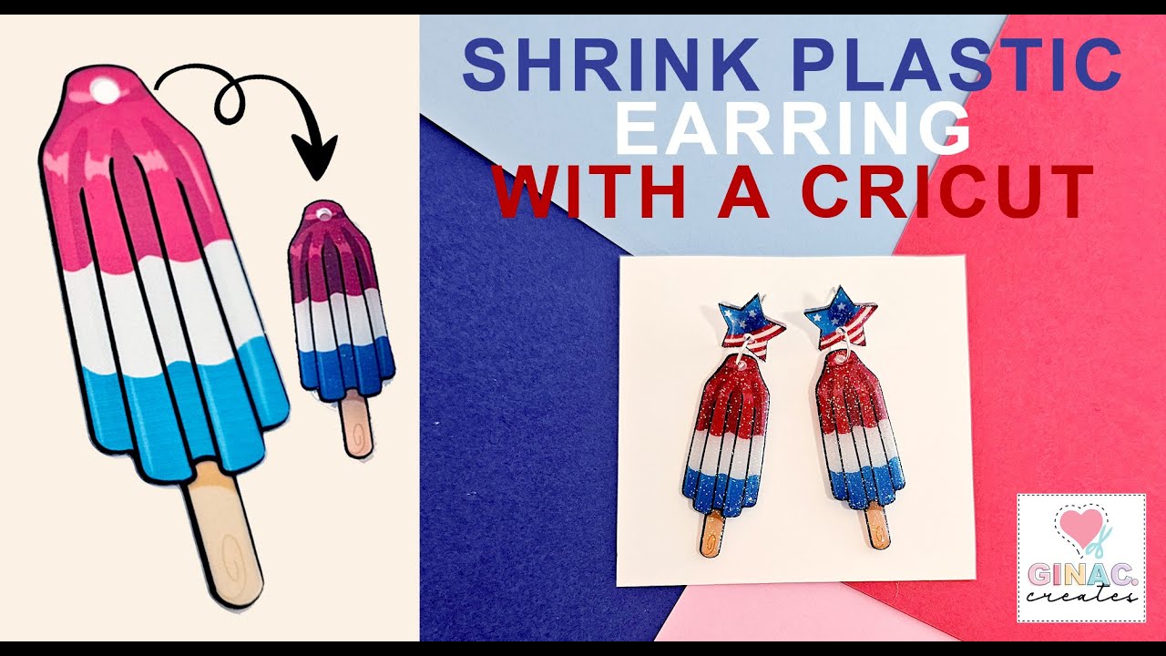 DIY Shrinky Dinks on a Cricut  Make Easy Plastic Charm Earrings and  Keychains! 