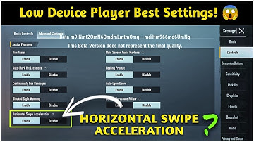 HORIZONTAL SWIPE ACCELERATION BASICS EXPLAINED | BGMI / PUBG MOBILE 1.9 BASIC SETTINGS!