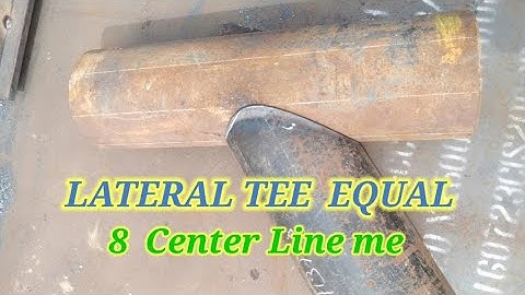 8"×8" letaral equal tee kaise banaye 🤔#elbow#guide  #pipe #center