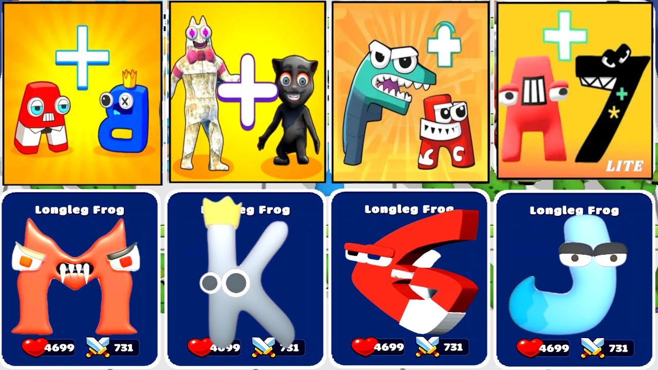 Merge Master Monster Rampage vs Merge Alphabet Food Battle, Alphabet ...