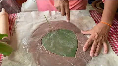 The Joy of Clay #2, Creating Leaf Plates By Collee...