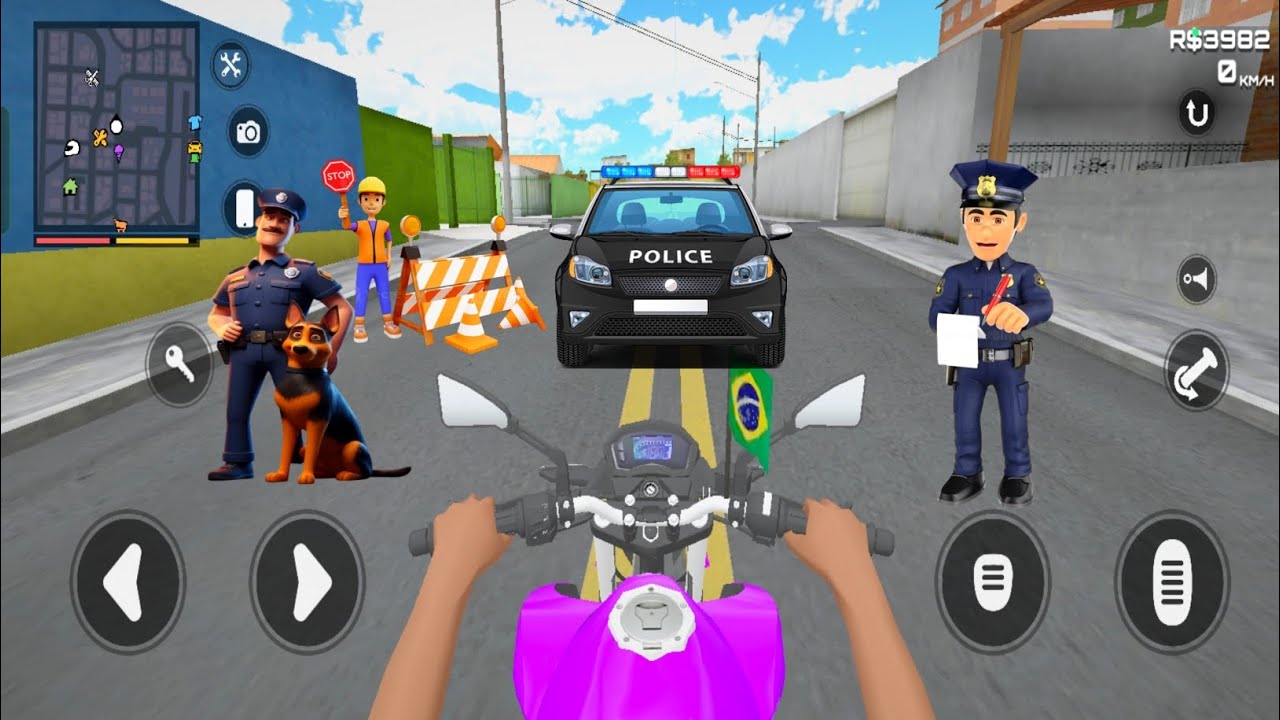 Elite motors 3d game 🎮  elite motors 3d VS police 🚓 android games #bikegame #elite 