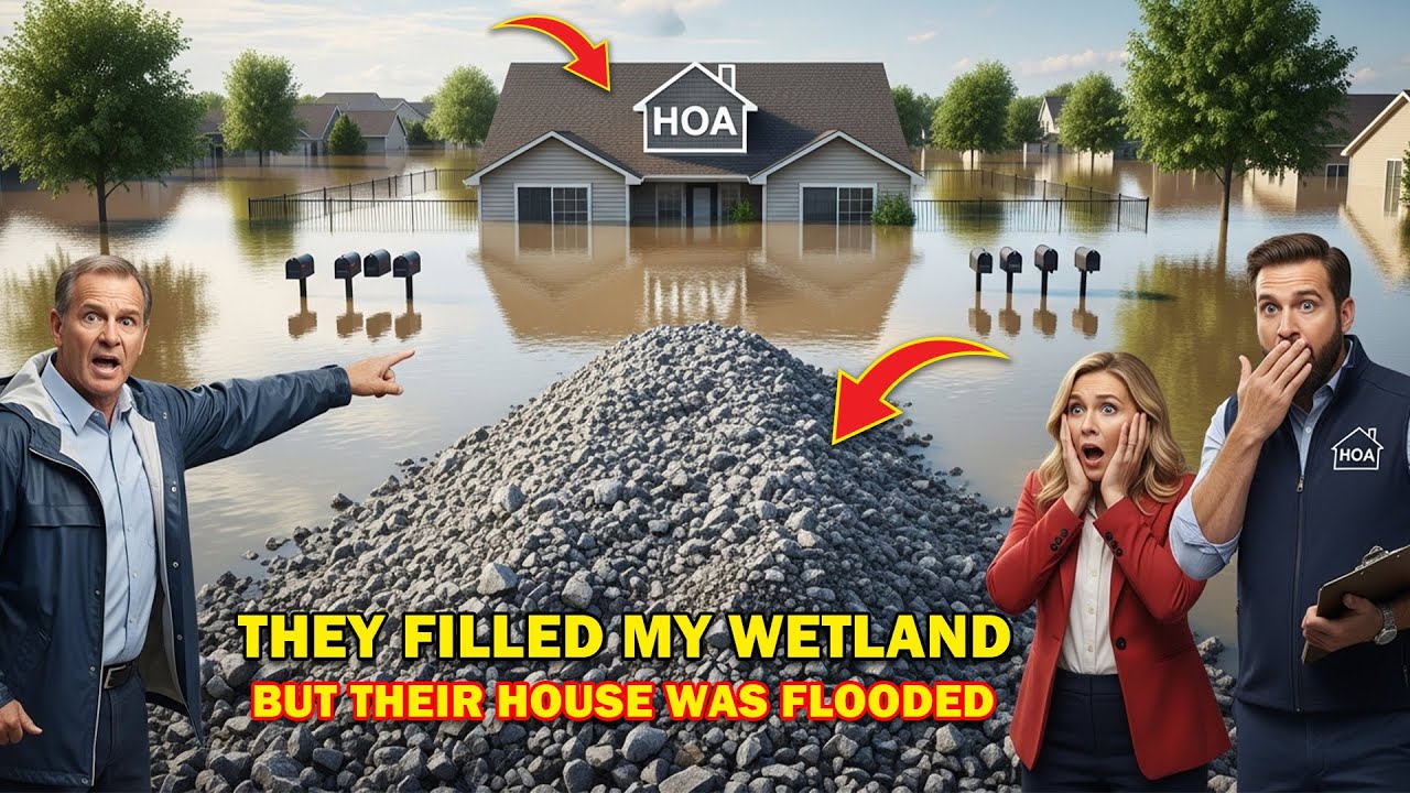 Ассоциация домовладельцев засыпала моё болото гравием, а следующий шторм превратил их дома в озеро