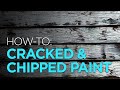 HALLOWEEN HOW-TO: Simple Cracked & Chipped Paint with a Wood Block