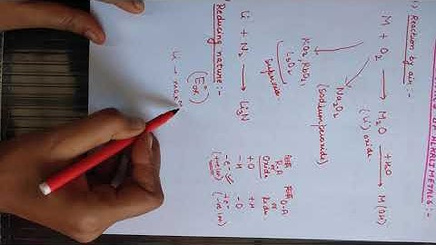 S block elements- Alkali metals ( Part 4)