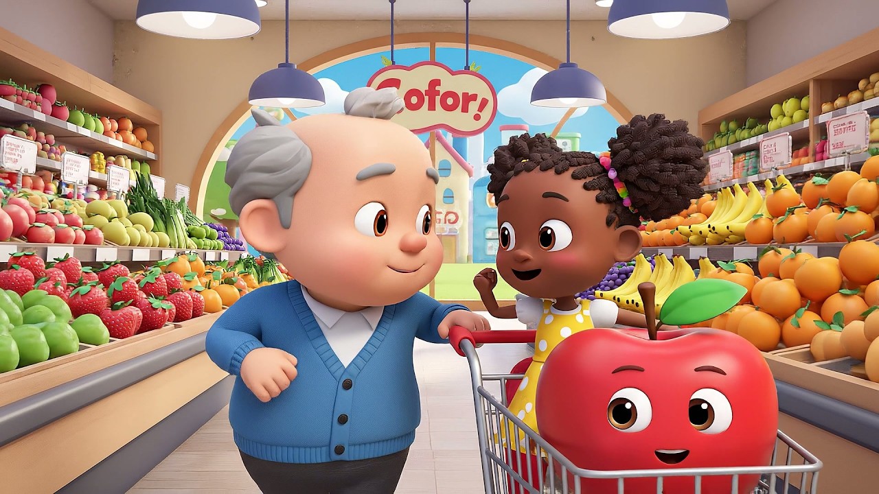 Apple Song for Kids 🍎 | Apple in Grocery Cart | Fun Nursery Rhymes ...