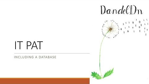 PAT Phase 1 – Teacher 1 (Database and Interface)