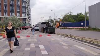 Подготовка к строительству входных павильонов станции Звенигородская Рублёво-Архангельской линии