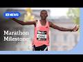 Sawe breaks marathon record with sub 2h time in London | ABC NEWS