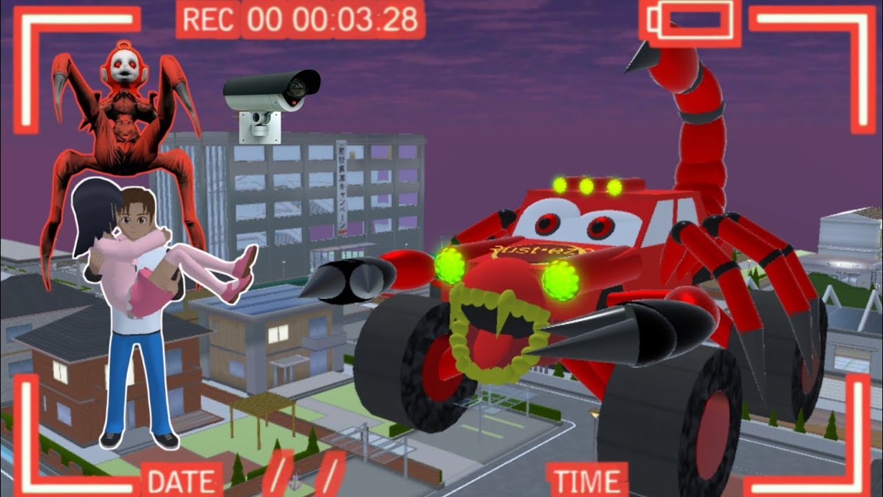 YUTA MIO PANIK CCTV REKAM KOTA SAKURA DISERANG ANOMALI SPIDER SCORPIO MATER😱|SAKURA SCHOOL SIMULATOR