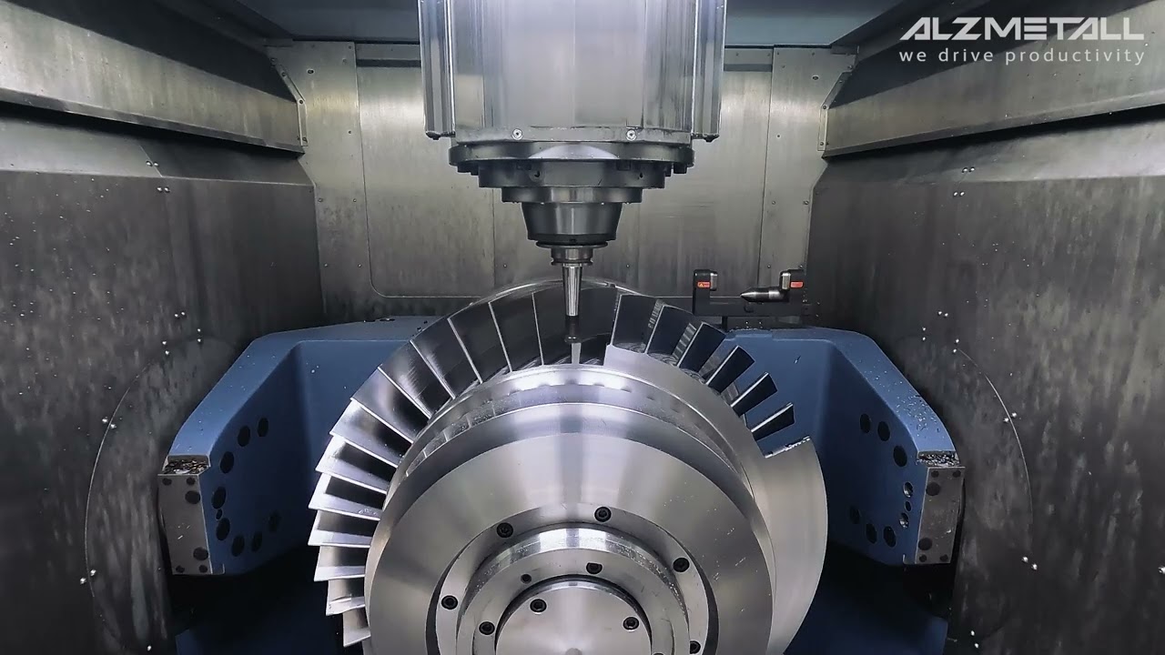 Blisk Bearbeitung auf einer ALZMETALL GS 1200/5-FDT