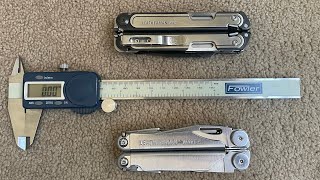 Leatherman ARC vs. Wave  dimensional comparison