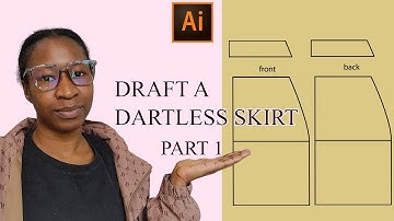 How to Make a Dartless Skirt Block in Adobe Illustrator |Patternmaking 101 | BG Dressmaking Patterns