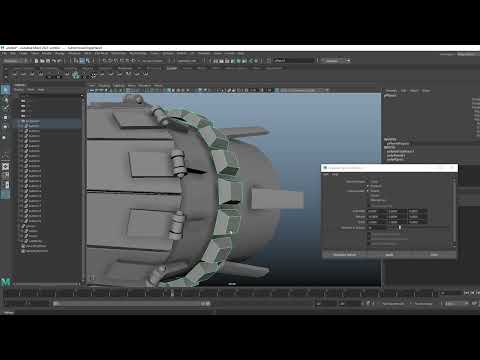 maya radial instance