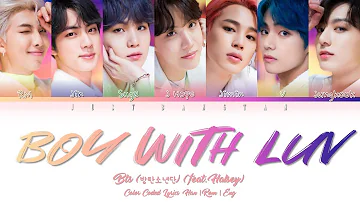 BTS (방탄소년단) - 'BOY WITH LUV' feat Halsey Color Coded Lyrics Han|Rom|Eng