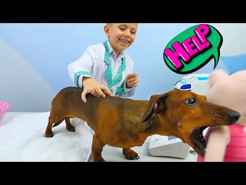 DOG FOXY and Danik are playing happily!