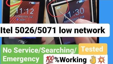 itel 5026/5071 network problem/network solutions//no network, no service, searching,emergency