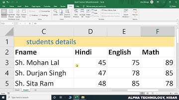 View Ribbon in Excel 2019 in Hindi || By : Hitesh Wadhwa
