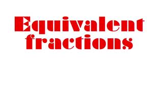 Equivalent Fractions Song!