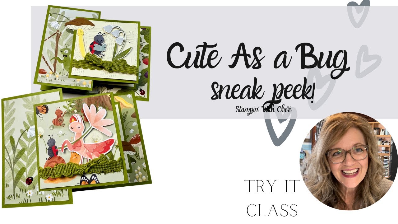 Милый, как жук, краткий обзор: Stampin' Up! Fun Fold TRY IT Class