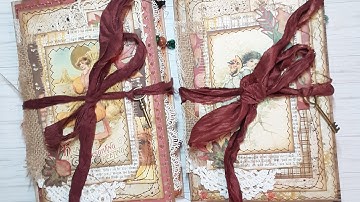 🍂Fall Junk Journal #3 & 4 Flip Through-- Envelope Folio Lapbook Style Junk Journals