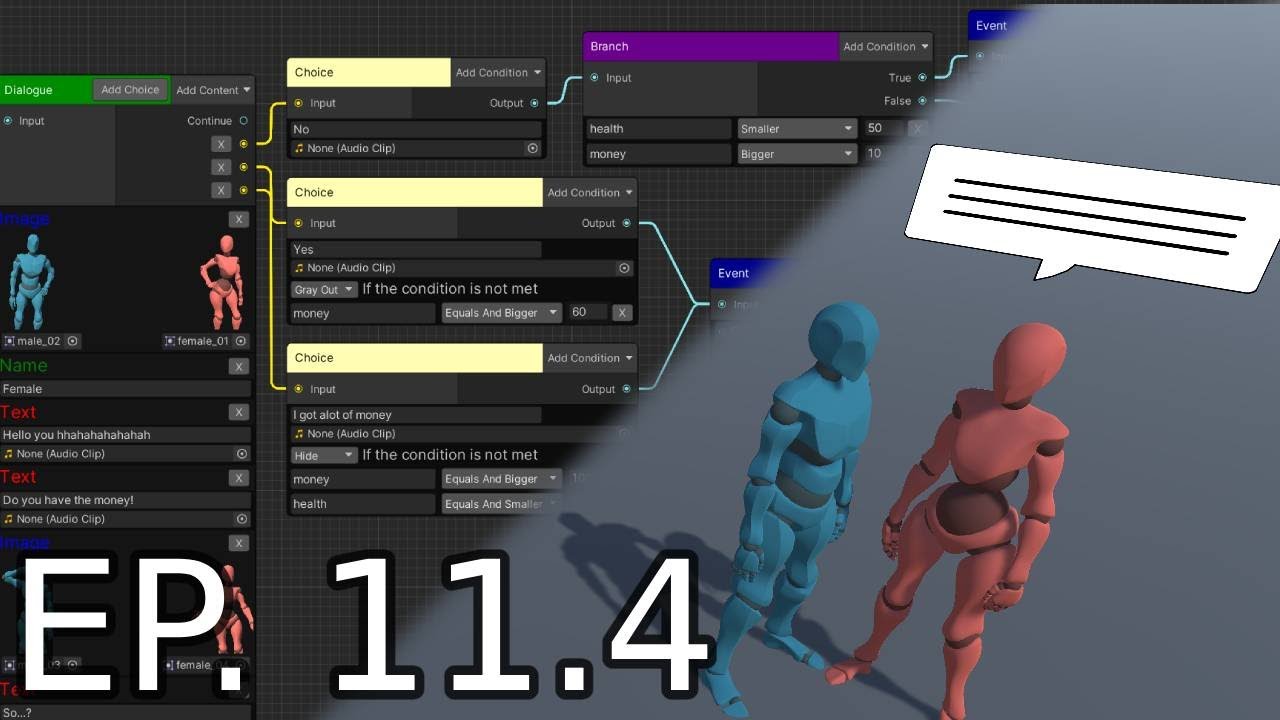 Unity Dialogue Editor Tutorial made with graph view Part 11.4 - Rework ...