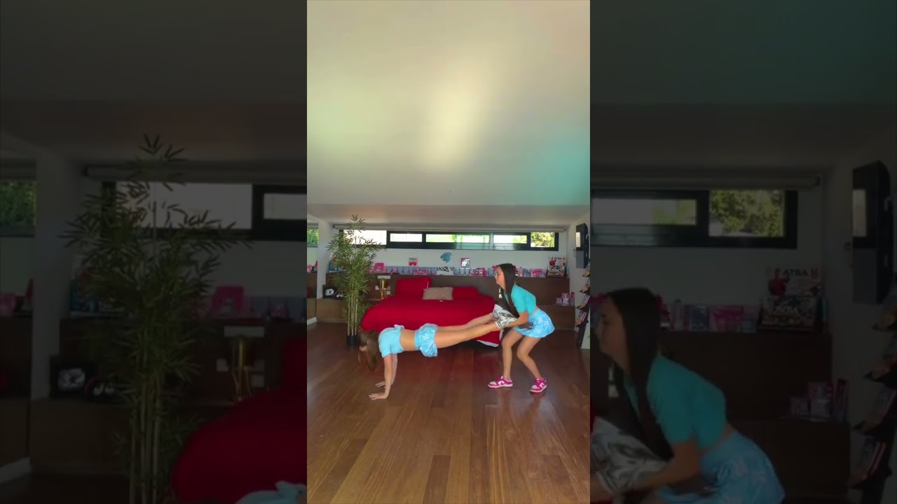 VAYA GOLPE DE GALITA AL HACER ESTA ACROBACIA CON VALERIA!! 💥😱