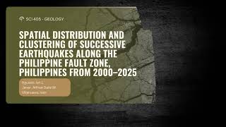Research Presentation - Final Project in SCI 405 (Geology)