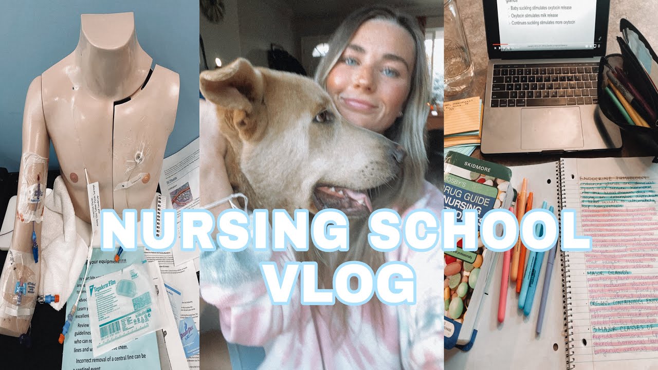week in the life of a nursing student vlog | nursing school with ...