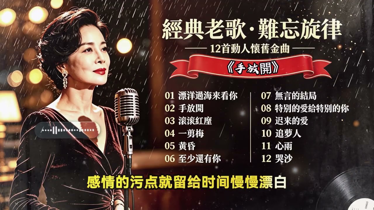 難忘旋律｜12 首80-90 年代華語金曲｜必聽懷舊情歌｜漂洋過海來看你手
