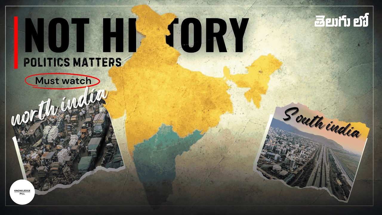 Why South India Is More Developed Than North India? (The Real Reason) | TELUGU | by KNOWLEDGE PILL