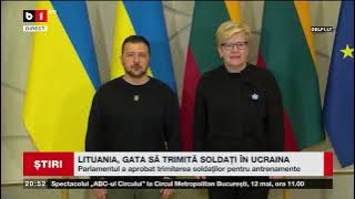 LITUANIA, GATA SĂ TRIMITĂ SOLDAȚI ÎN UCRAINA. Știri B1TV_8 mai 2024