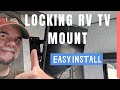 How to install a lockable tv mount in an rv  quick and easy rv tv mount