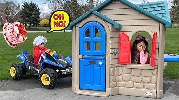 Heidi & Zidane Play Hide and Seek with Cake Delivery 🍰  Fun Pretend Play for Kids