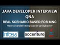 How to optimize spring boot application for heavy load | Java scenario based for exp 1 to 4 years