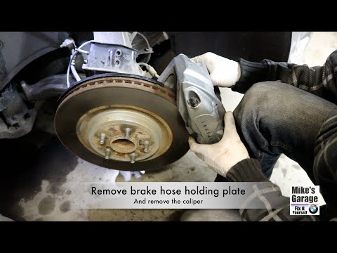 How to replace front brake pads and rotors on Infinity G37 2008-2010 / DIY
