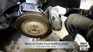 How to replace front brake pads and rotors on Infinity G37 2008-2010 / DIY