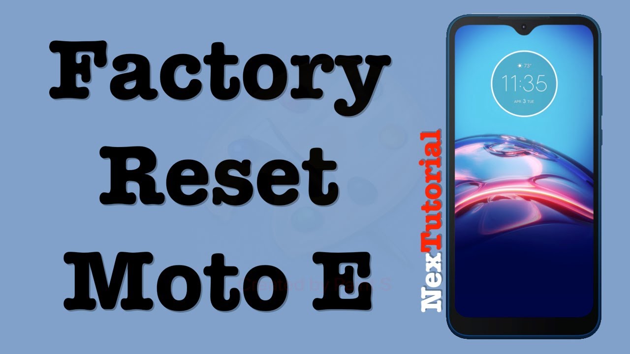How To Factory Reset Moto E Model # N57C9 | Reset Motorola E 2020 | Nextutorial