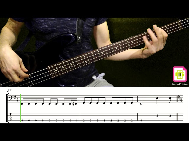 Queen - The Show Must Go On (Bass Cover with Tabs&Sheet Music) class=