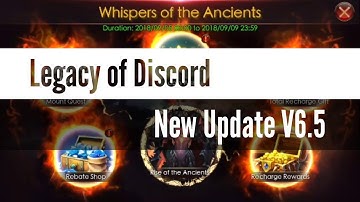 Legacy of Discord : New Update 5 September 2018 Rise of the Ancients