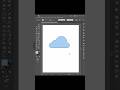 Draw cloud simply in illustrator#shortvideo #short #shorts #shortvideos #vector #shortsfeed #design