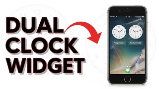 아이폰 잠금 화면에 듀얼 시계 위젯을 추가하는 방법 screenshot 4