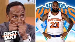FIRST TAKE | Knicks will help LeBron realize his dream of conquering ring before retire - Stephen A.