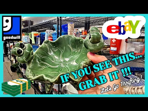 GOODWILL THRIFTING! I Found 3 ITEMS WORTH OVER $50 / TOP 5 THRIFTED Items SOLD / AMBERINA Glass Glow