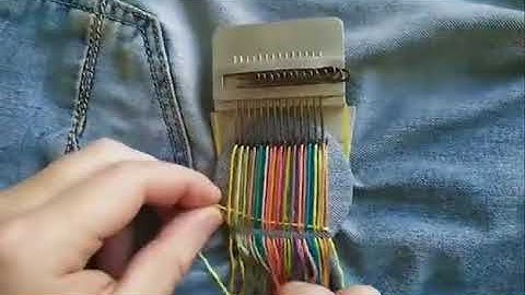 Small Loom Speedweve Type Weave Tool Braiding Patching Tool Kit 14Hooks