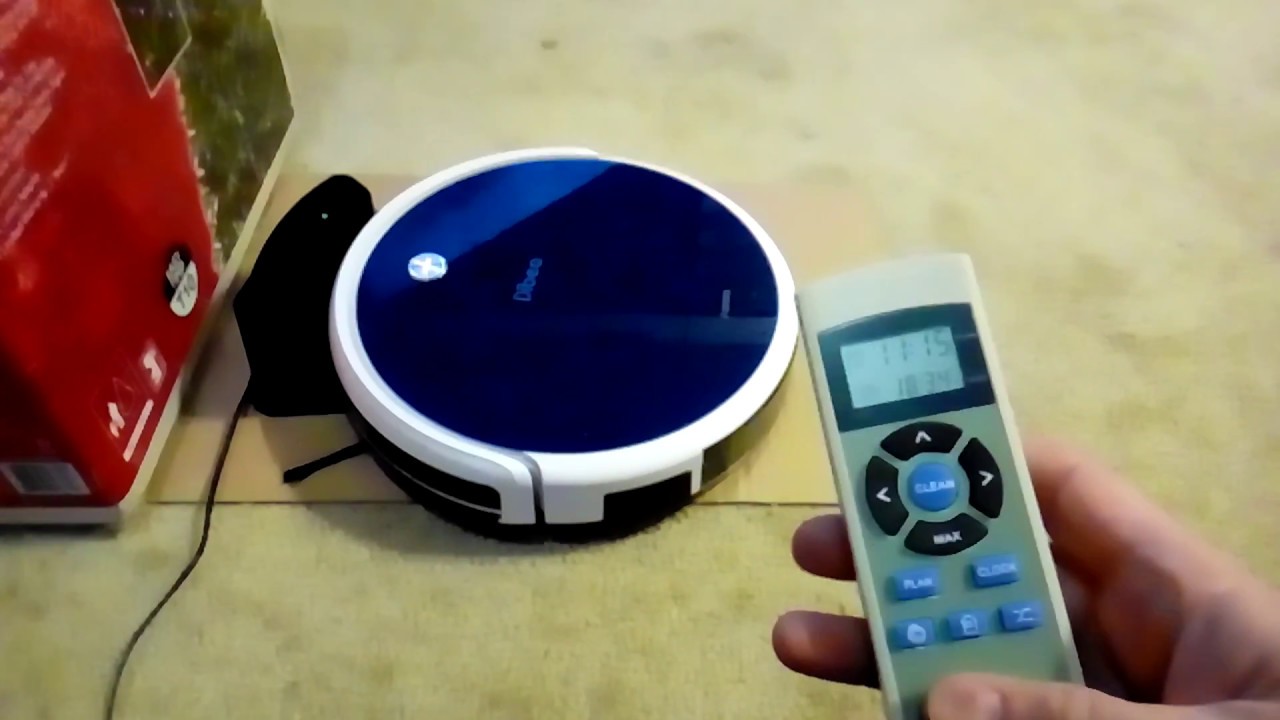 Dibea Aurora robot vacuum auto home test with cardboard kluge YouTube